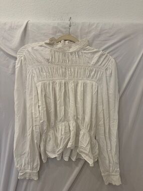 & Other Stories Women's  Eyelet Blouse White Size: 12
